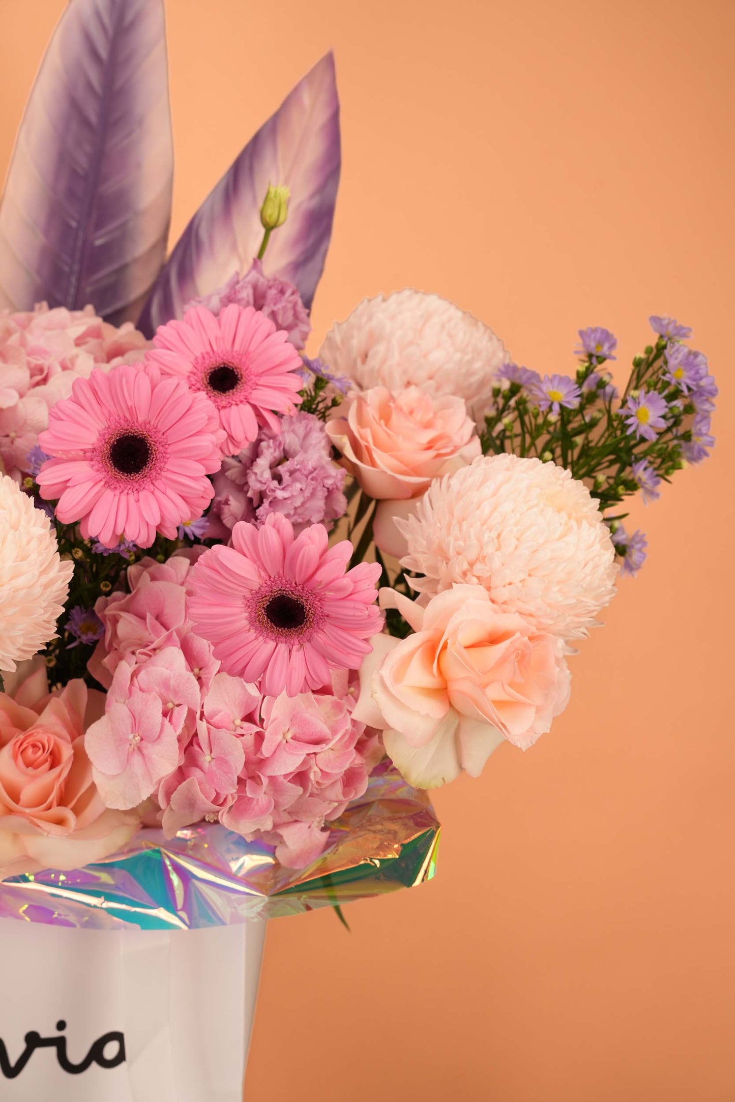 Violet & Blush Dream Floral Bag