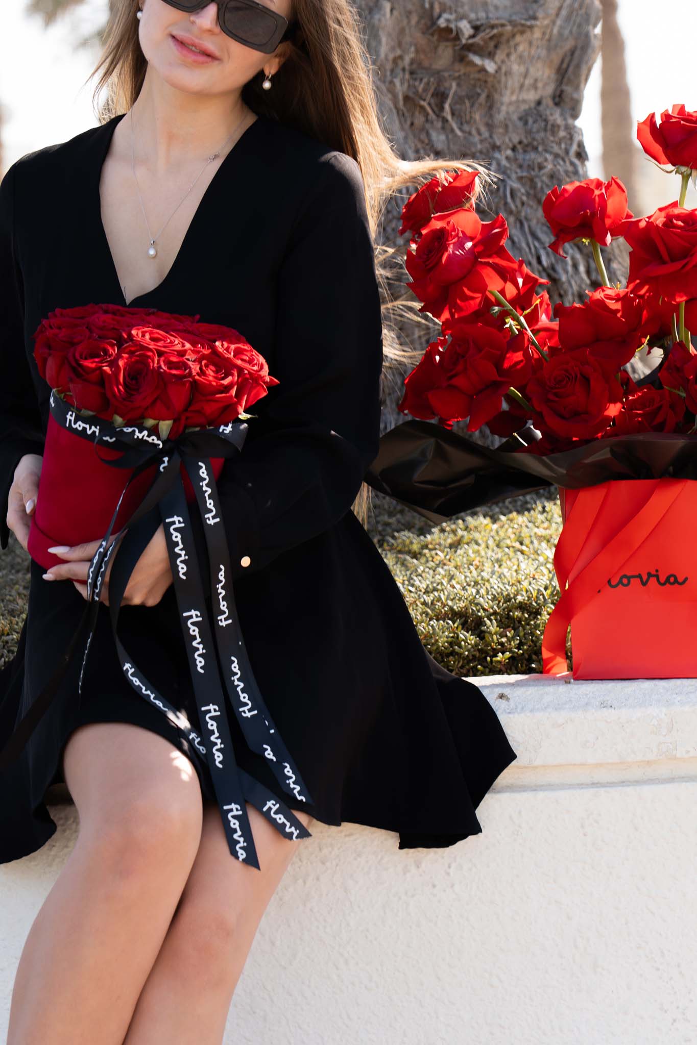 Royal Red Rose Hatbox