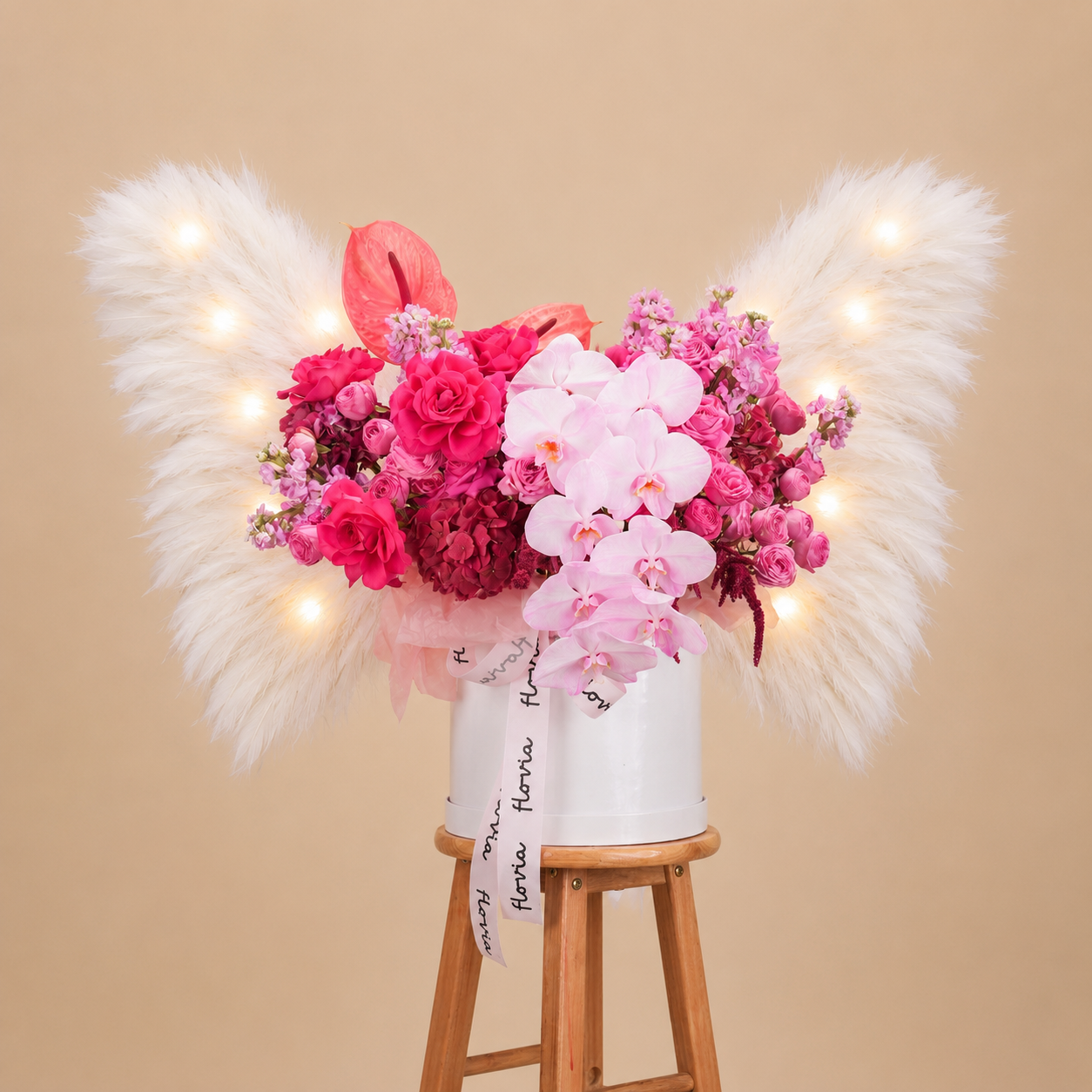 Heavenly Blush Angel Wings