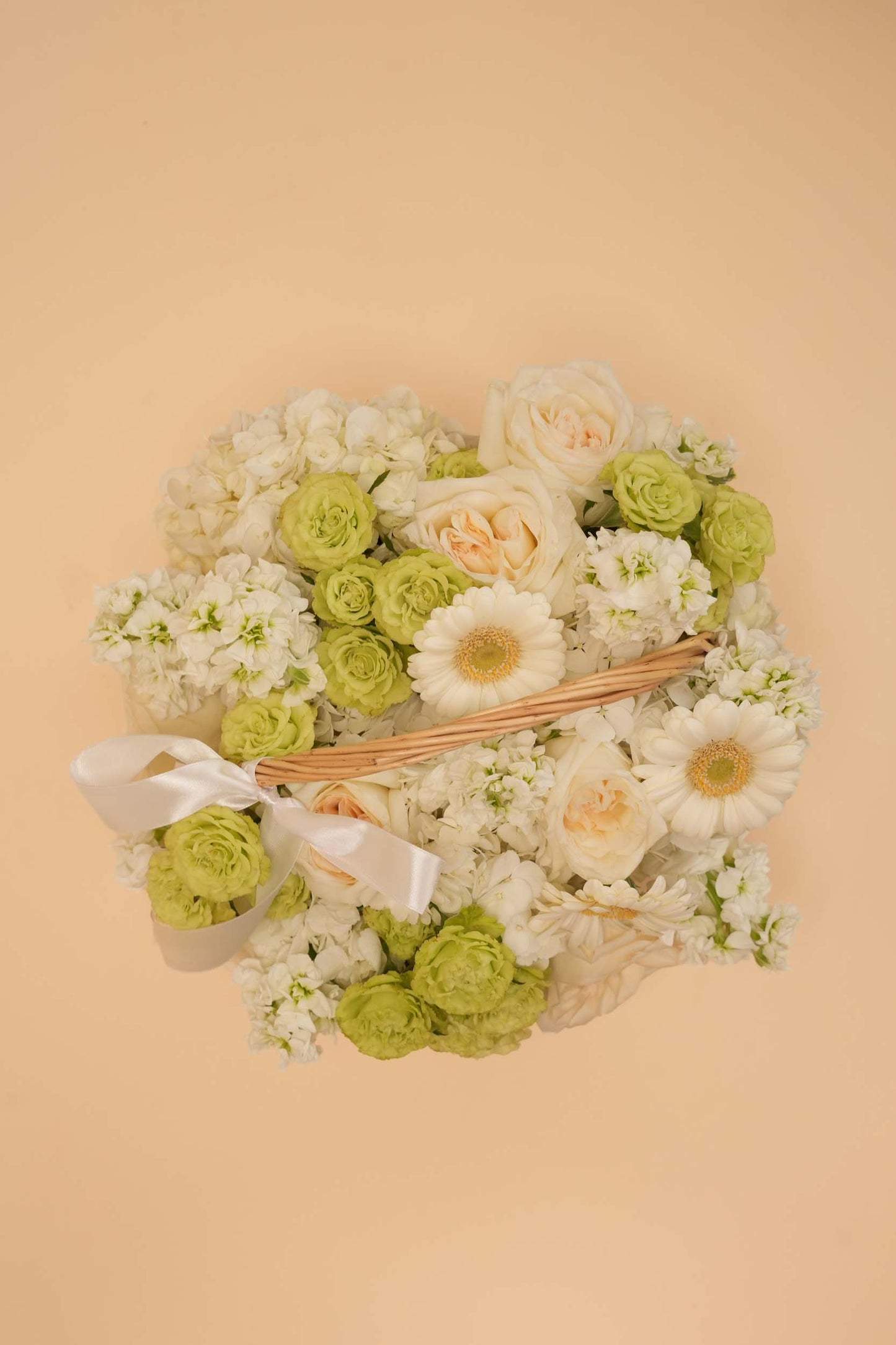 Ivory Grace Flower Basket