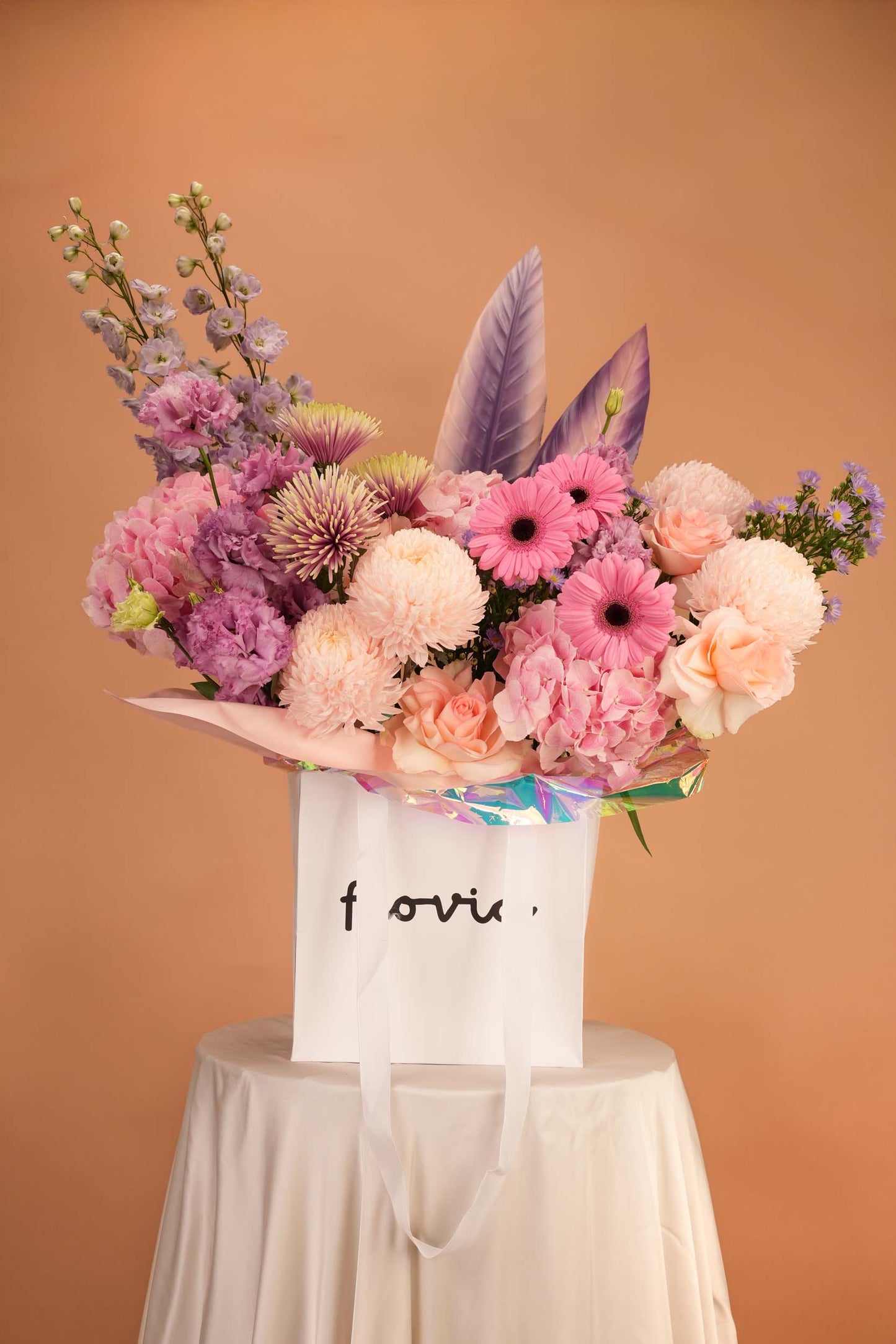 Violet & Blush Dream Floral Bag