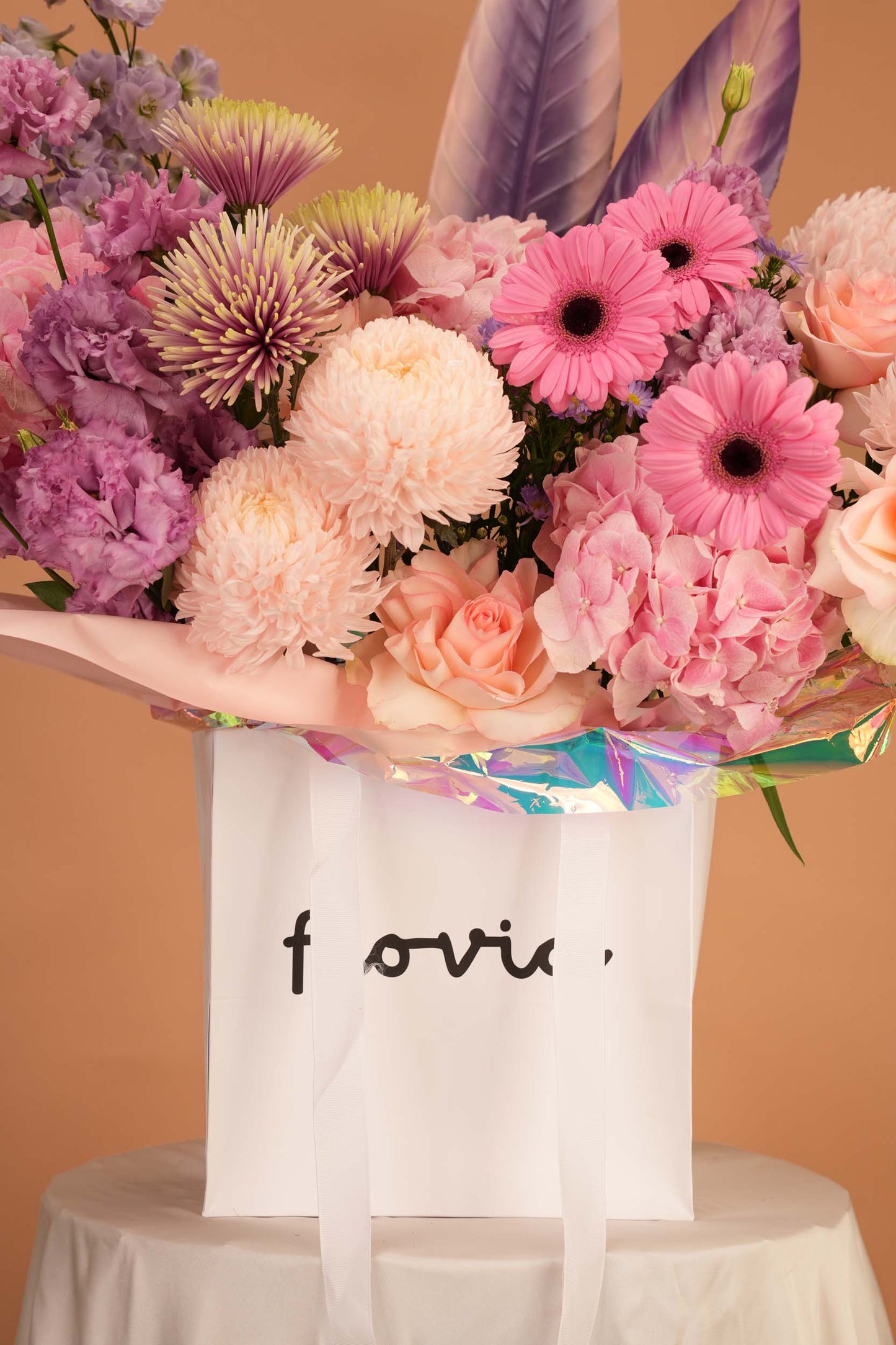 Violet & Blush Dream Floral Bag