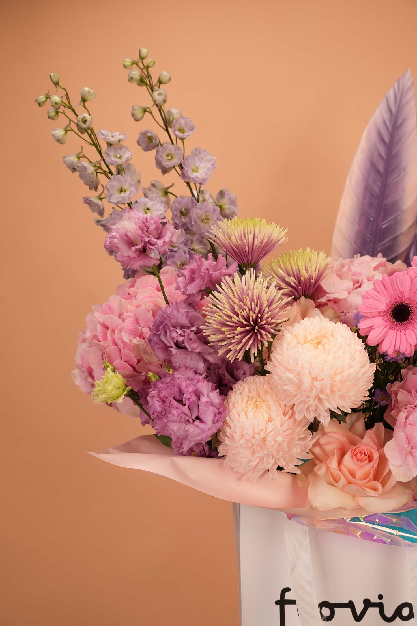 Violet & Blush Dream Floral Bag