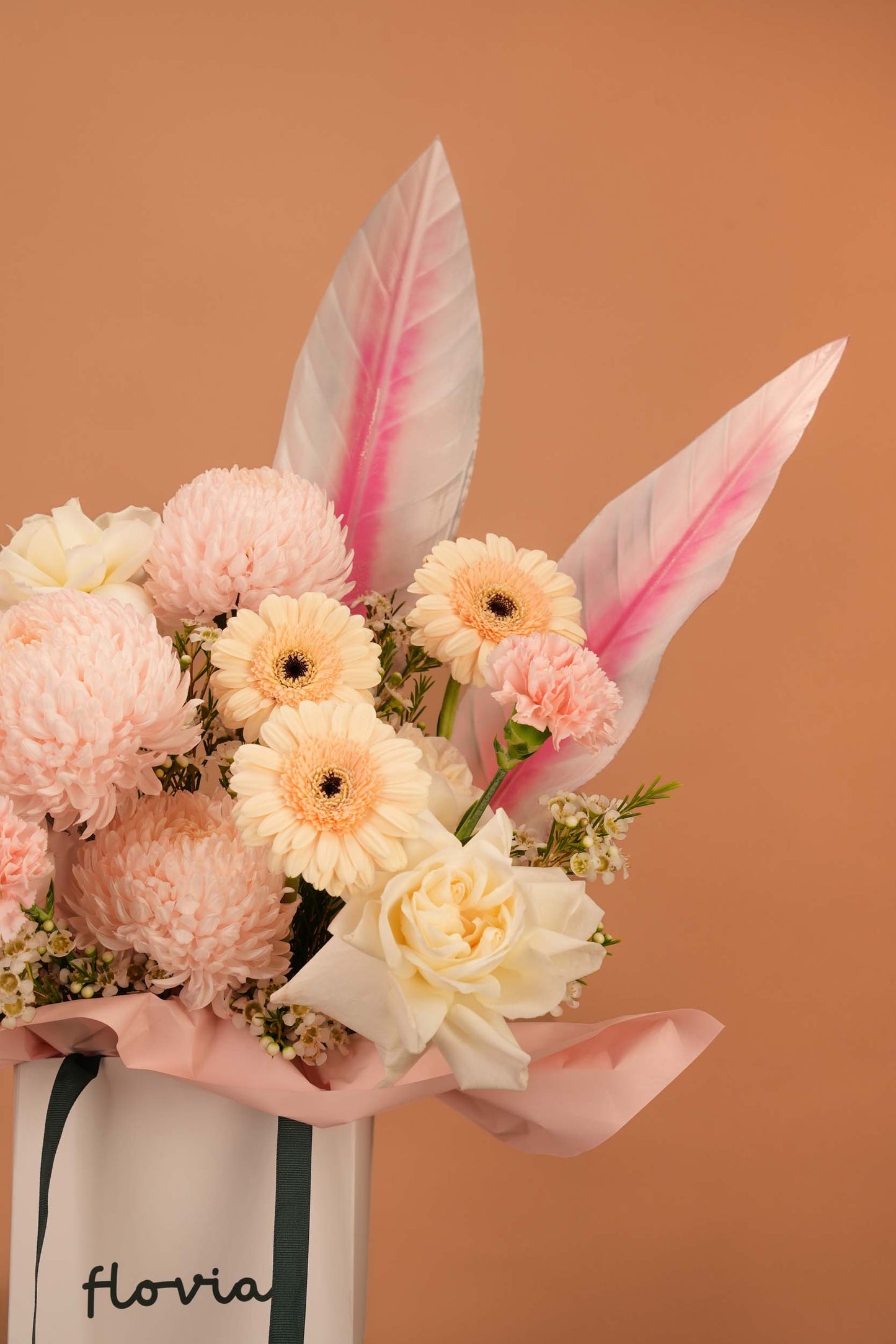 Pastel Dream - Blush & Cream Flower Bag Arrangement