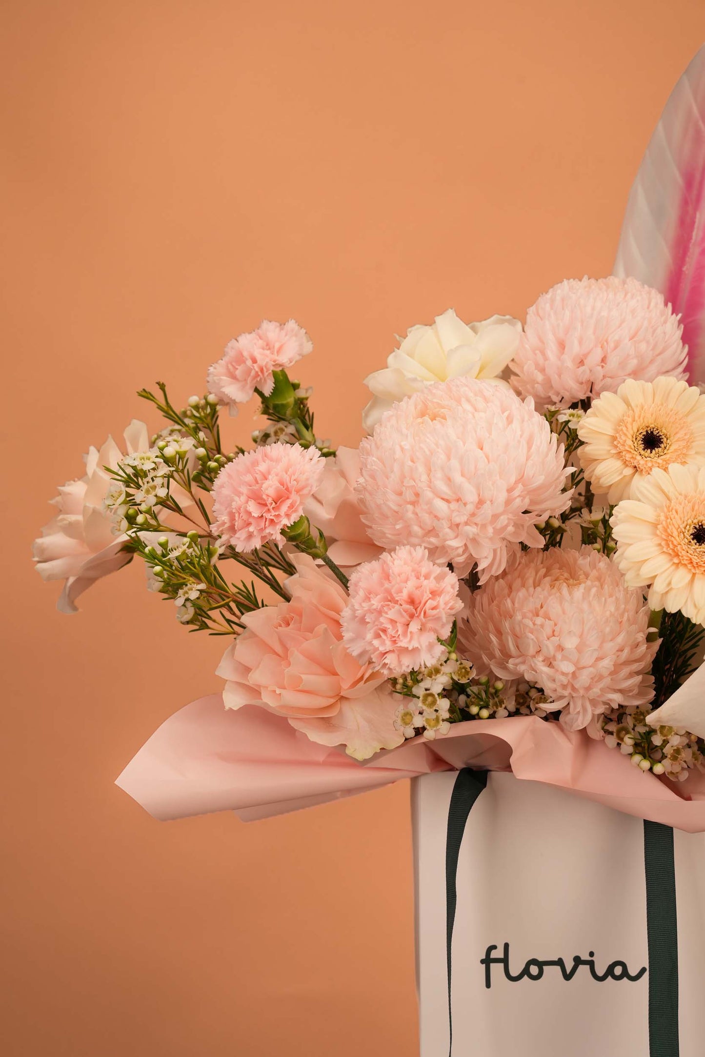 Pastel Dream - Blush & Cream Flower Bag Arrangement