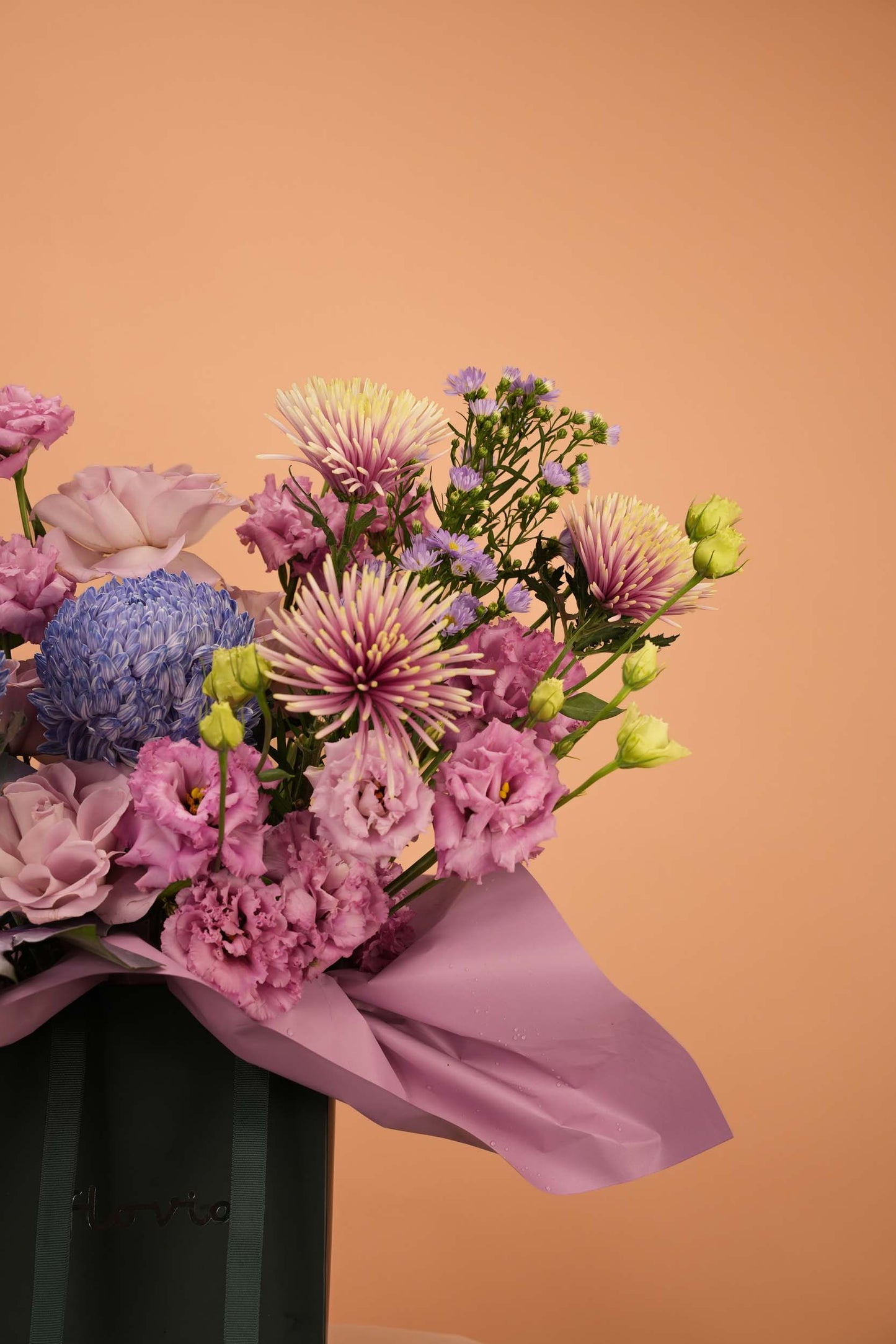 Lavender Haze - Luxury Purple Flower Bag Arrangement