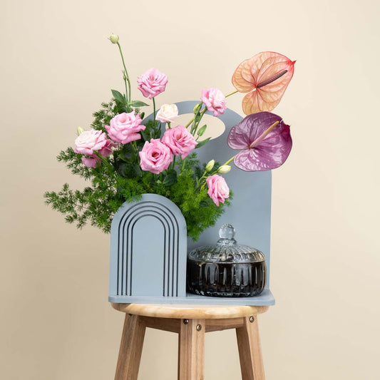 Blush Anthurium Arch Eid Halwa