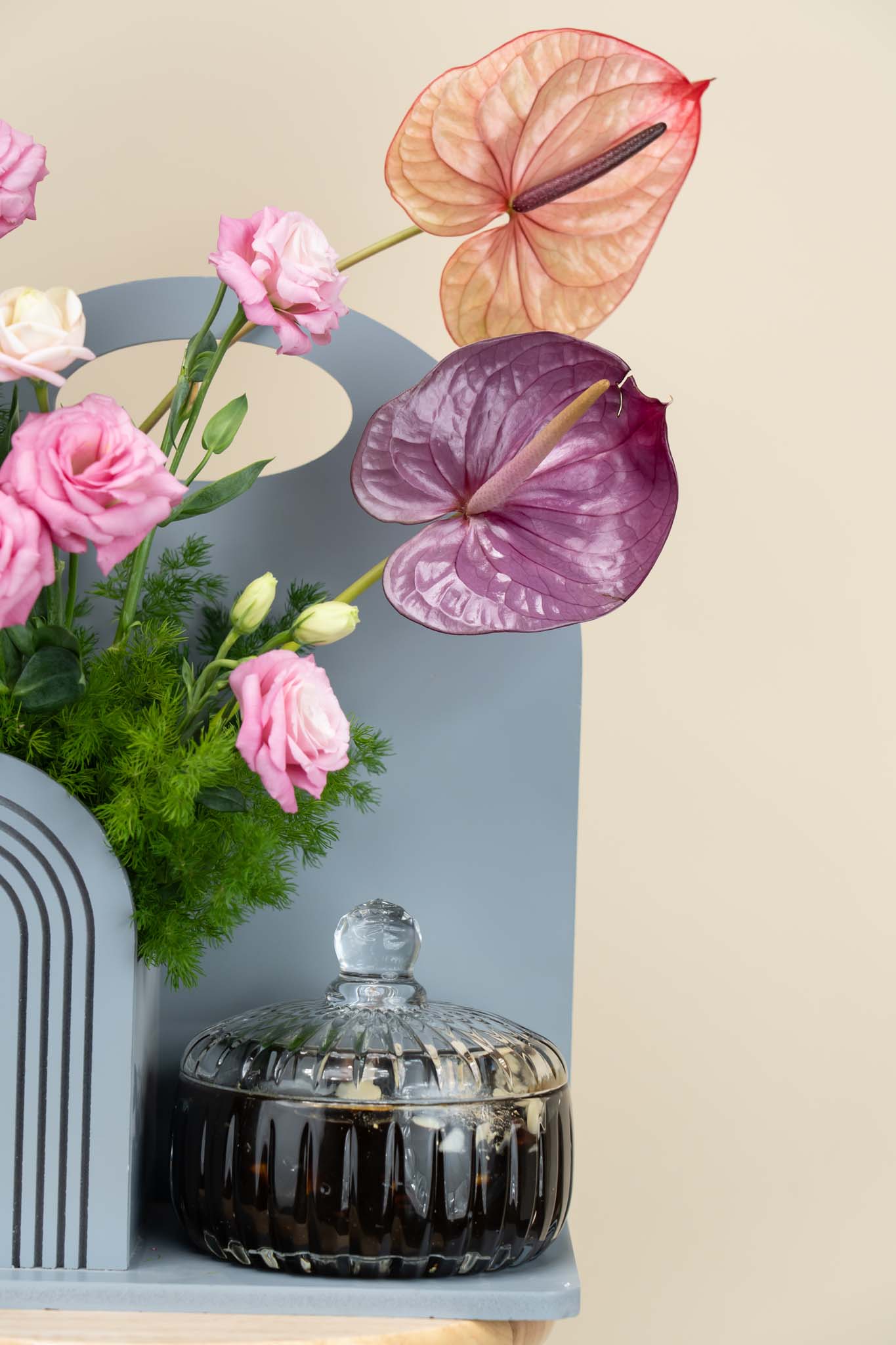 Blush Anthurium Arch Eid Halwa