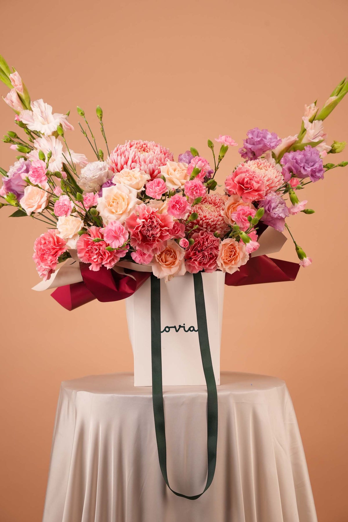 Blush Radiance Gladiolus Bag Arrangement