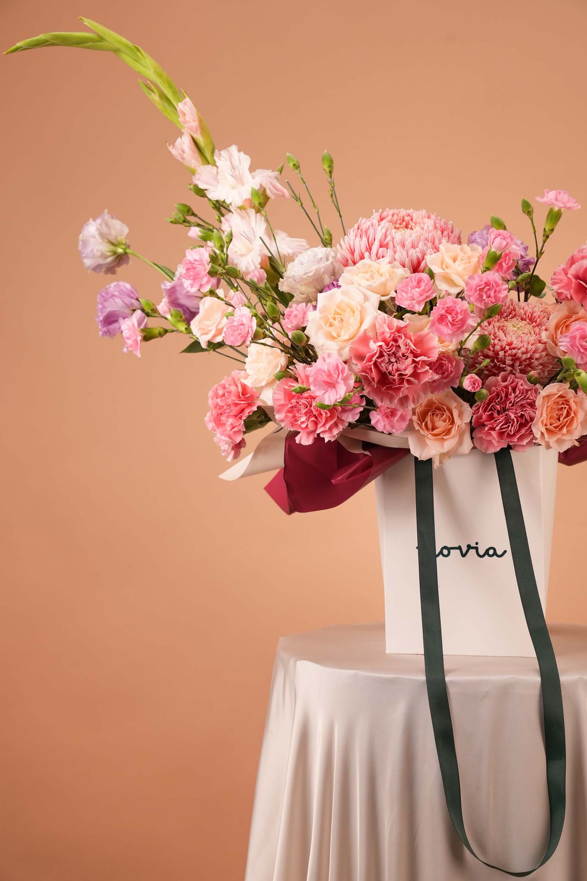 Blush Radiance Gladiolus Bag Arrangement