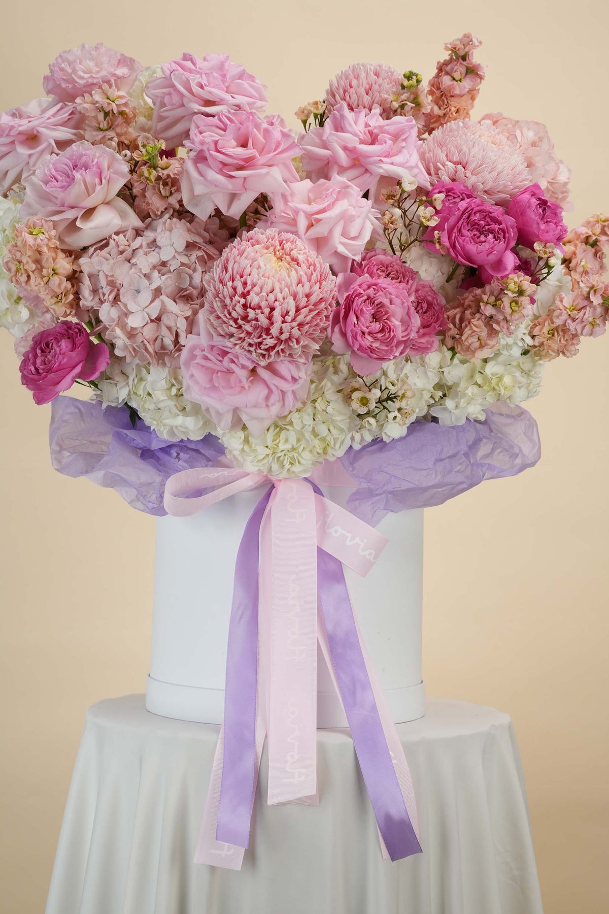 Blush Blossom Hatbox