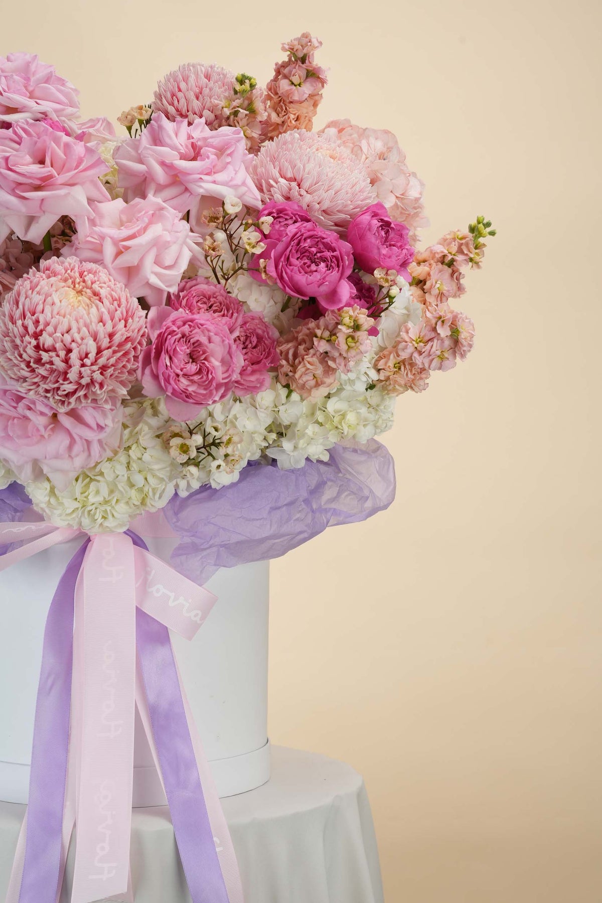 Blush Blossom Hatbox