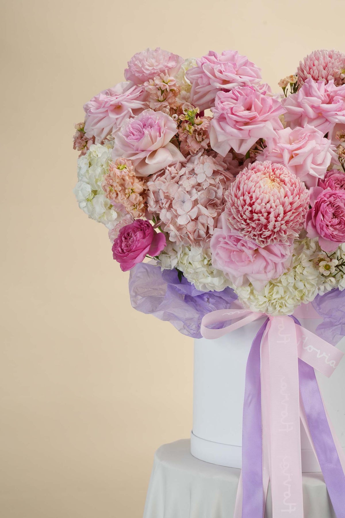 Blush Blossom Hatbox