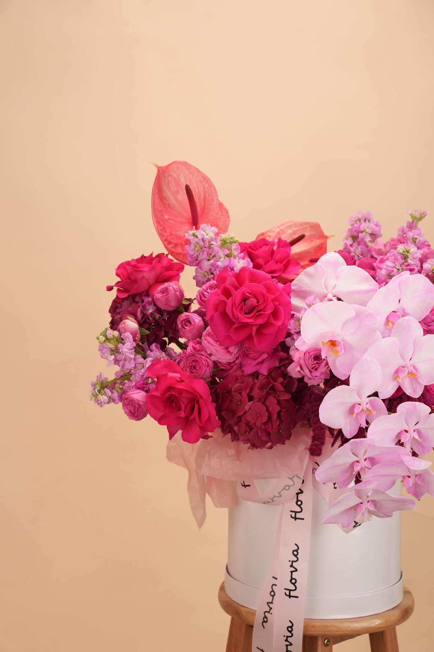 Blush Pink Luxury Flower Basket
