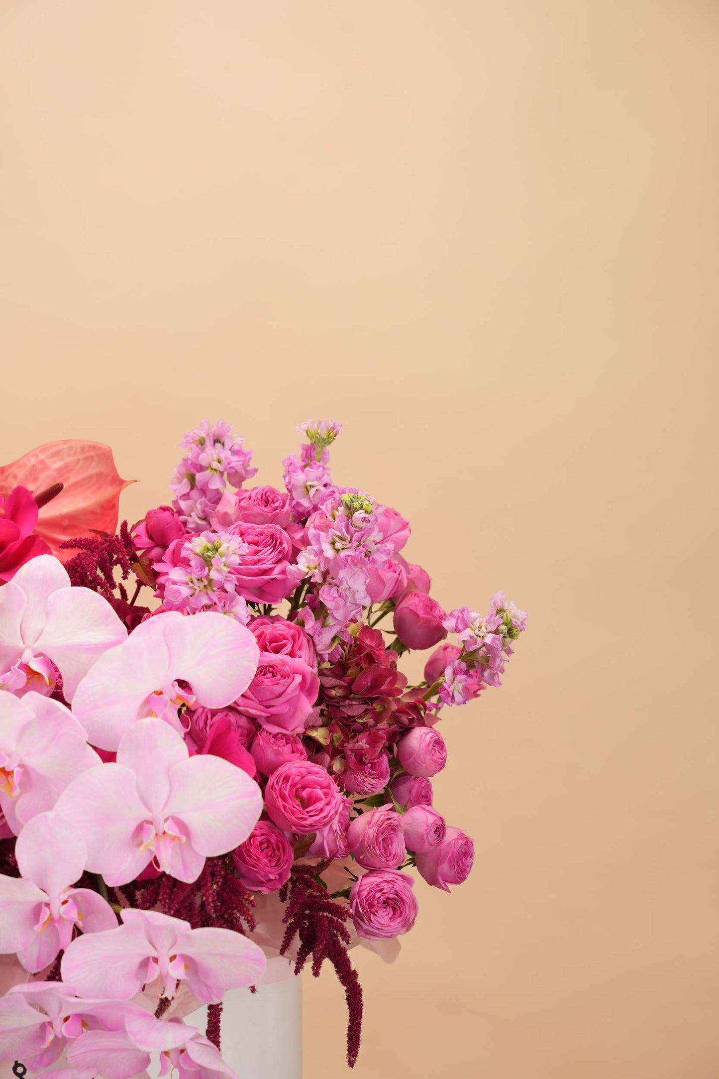 Blush Pink Luxury Flower Basket