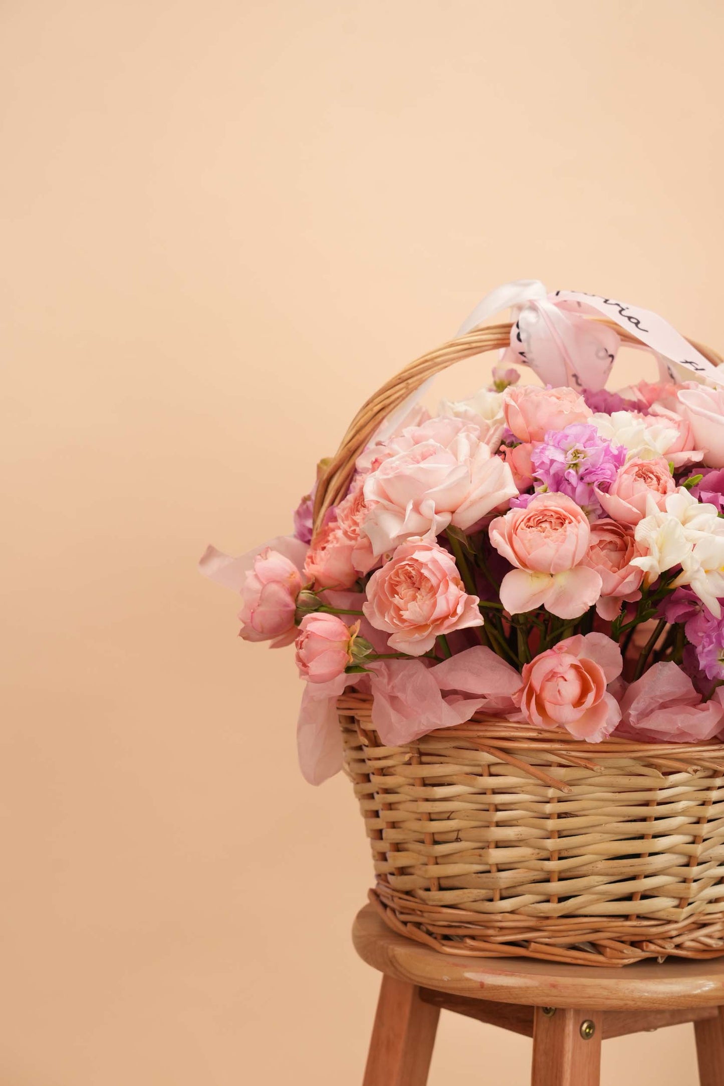 Pink Blossom Garden Basket