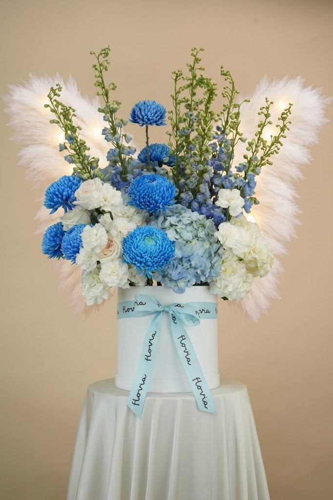 Heavenly Blue & White Angel Box